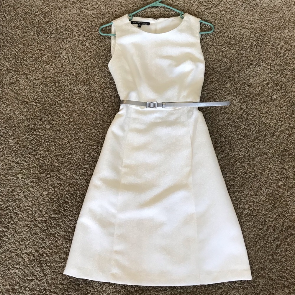 White rose dress